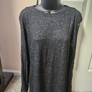 BKE Charcoal Long Sleeve Top